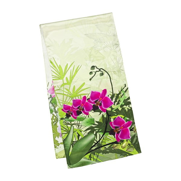 Šátek z hedvábného saténu Von Lilienfeld Orchids