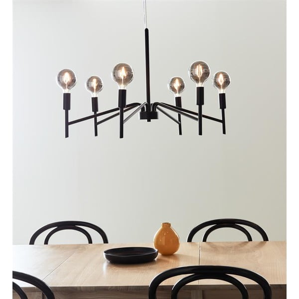 Černé závěsné svítidlo Markslöjd Monarch, ø 70 cm-image-1