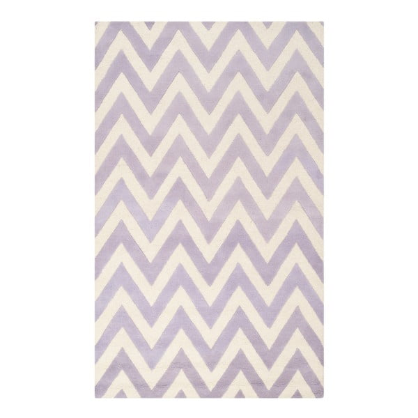 Vlněný koberec Safavieh Stella Light Purple, 243 x 152 cm