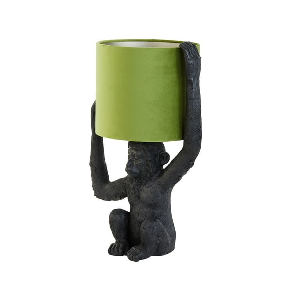 Zeleno-černá stolní lampa (výška 51 cm) Monkey – Light & Living-image-3