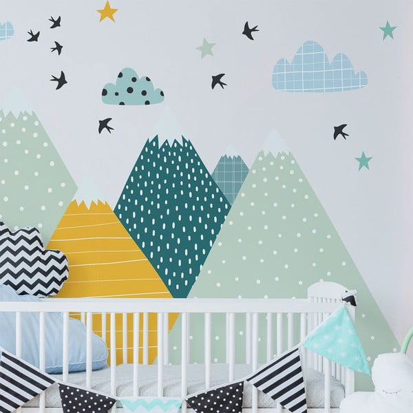 Nástěnná samolepka Ambiance Giant Kid Sticker Scandinavian Mountains Ziska-image-4
