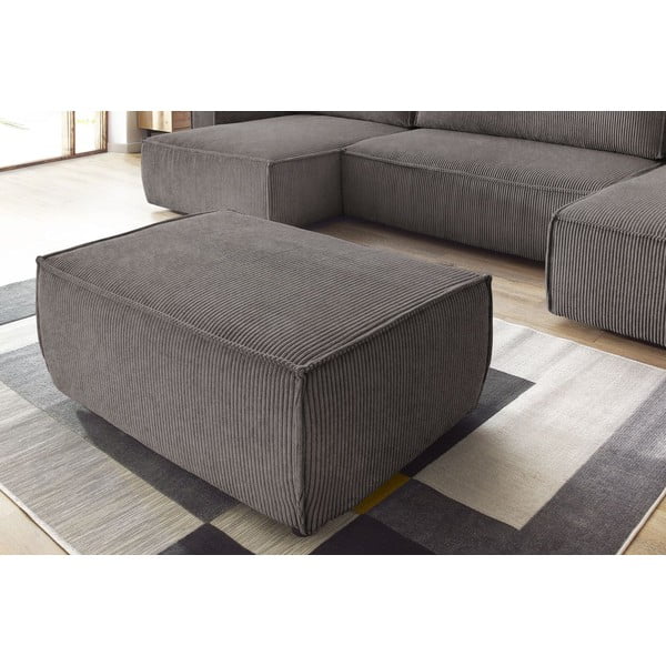 Taupe manšestrová podnožka Nihad – Bobochic Paris-image-4