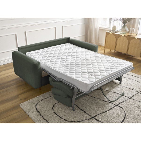 Zelená pohovka na každodenní spaní/rozkládací 200 cm Cocoone – Bobochic Paris-image-1