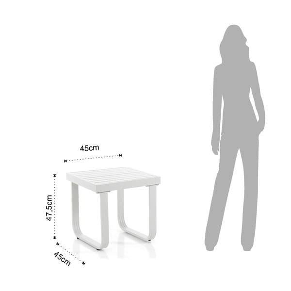 Hliníkový odkládací stolek 47.5x47.5 cm Ischia – Tomasucci-image-1