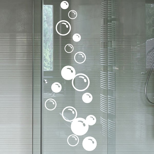 Samolepka na dveře od sprchy Ambiance Soap Bubbles, 30 x 80 cm-image-2