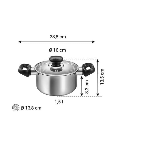 Nerezový hrnec s pokličkou na indukci 1,5 l Brava – Tescoma-image-3