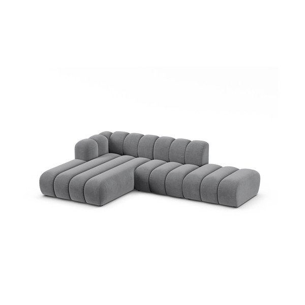 Světle šedá rohová pohovka (levý roh) Lupine – Micadoni Home-image-1