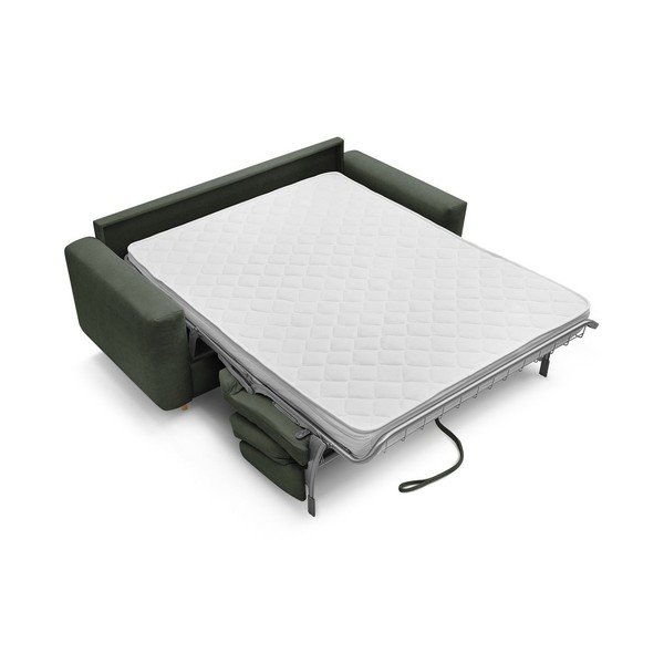 Zelená pohovka na každodenní spaní/rozkládací 200 cm Cocoone – Bobochic Paris-image-3