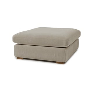 Krémová látková manšestrová podnožka Comfy – Scandic