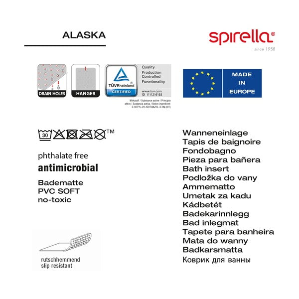 Protiskluzová podložka do vany 36x91 cm Alaska – Spirella-image-2