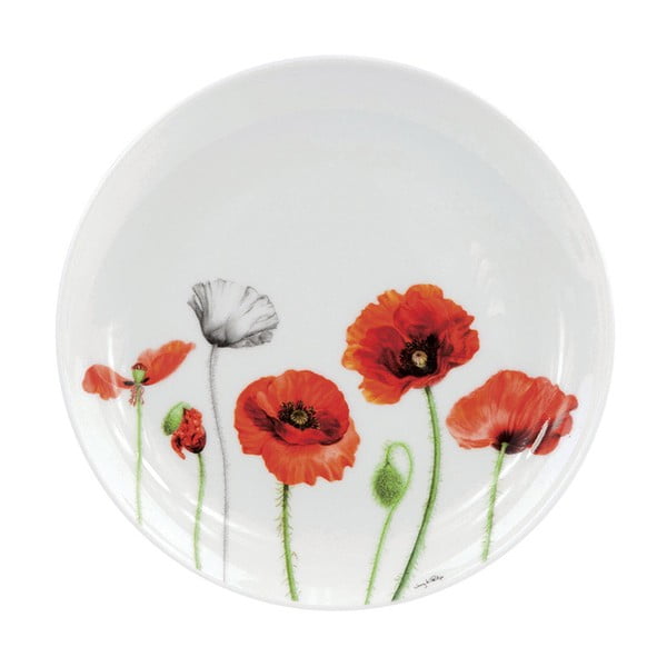 Dezertní talíř z kostního porcelánu Ashdene Poppies, ⌀ 15 cm