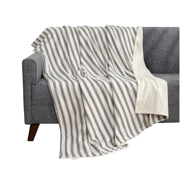 Bílá/antracitová deka 150x190 cm Soren Wellsoft – Mijolnir