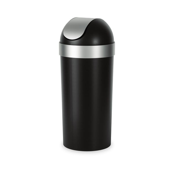 Černý plastový odpadkový koš 62 l Venti – Umbra