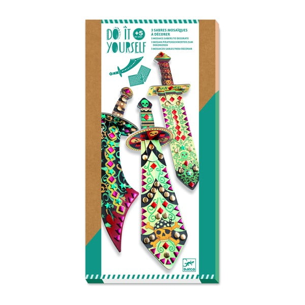 Set pro výrobu 3 mečů Djeco Knight-image-3