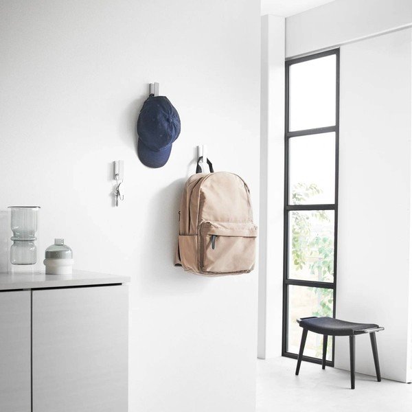 Bílé nástěnné kovové háčky v sadě 3 ks Tower – YAMAZAKI-image-2