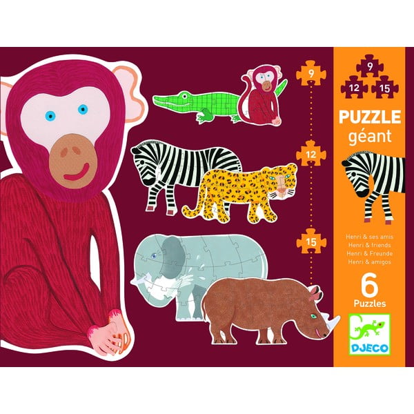 Dětské puzzle Djeco Giga Jungle-image-1
