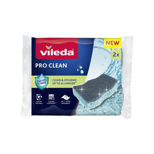 Houbičky na nádobí v sadě 4 ks Pro Clean – Vileda