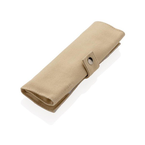 Cestovní set bambusových příborů s brčkem, čistícím kartáčkem a obalem XD Collection-image-3