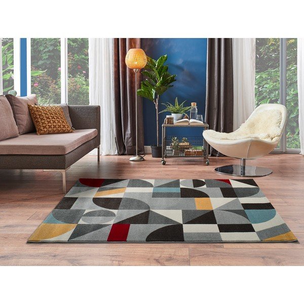 Šedý koberec Universal Delta Multi, 133 x 190 cm-image-1