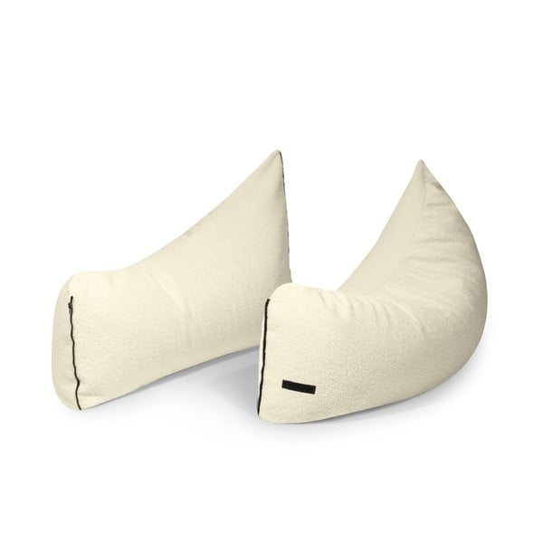 Krémový dětský sedací vak z textilie bouclé Clip Clap 115 – SLOWDOWN-image-3