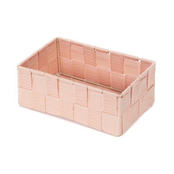 Růžový koupelnový organizér Compactor Stan, 18 x 12 cm