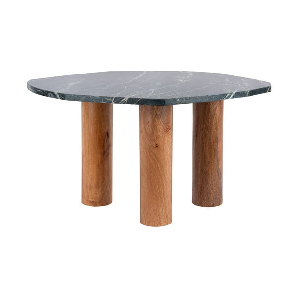 Odkládací stolek s deskou v dekoru mramoru 50x75 cm Organic   – Leitmotiv-image-3