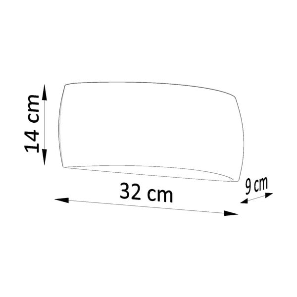 Bílé nástěnné svítidlo Sollux Palermo-image-3