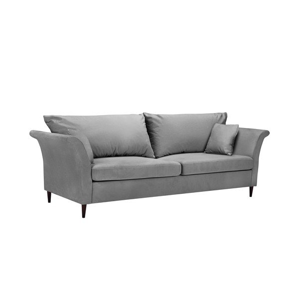 Světle šedá rozkládací pohovka s úložným prostorem Mazzini Sofas Pivoine-image-2