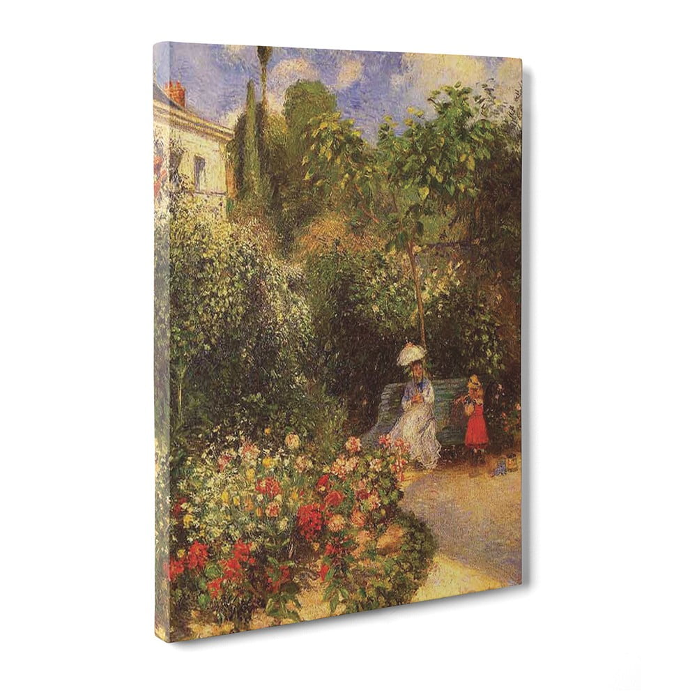 Obraz El Jardín de Pontoise - Camille Pissaro, 50x70 cm
