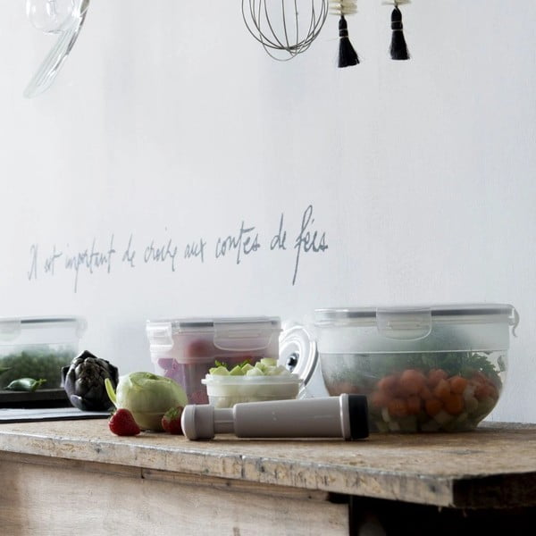 Set 4 boxů na potraviny a vakuové pumpy Compactor Food Saver-image-1