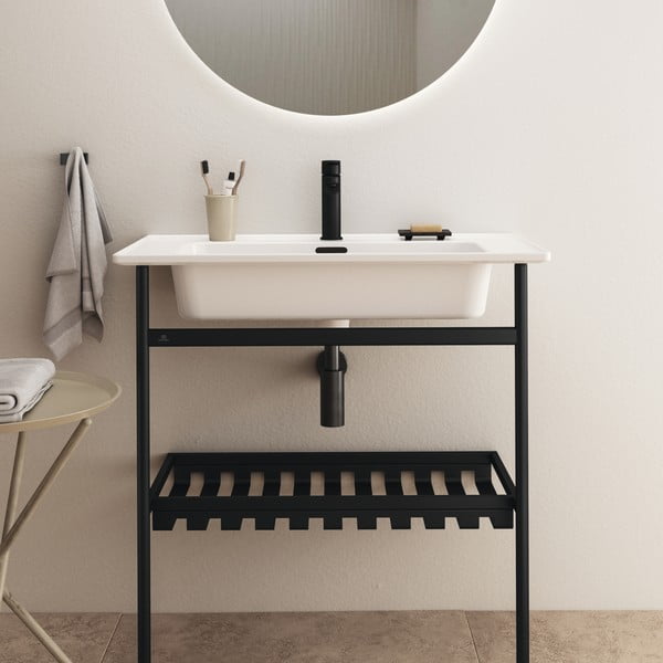 Černý kovový podstavec pod umyvadlo 76x84 cm Conca – Ideal Standard-image-3