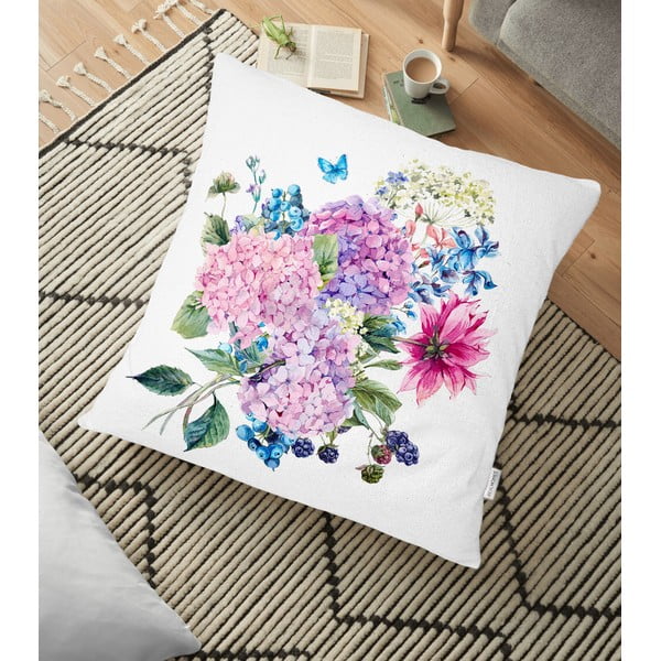 Povlak na polštář s příměsí bavlny Minimalist Cushion Covers Bouquet, 70 x 70 cm