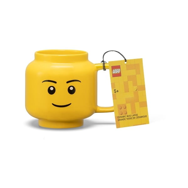 Žlutý keramický dětský hrnek 530 ml Head – LEGO®-image-3