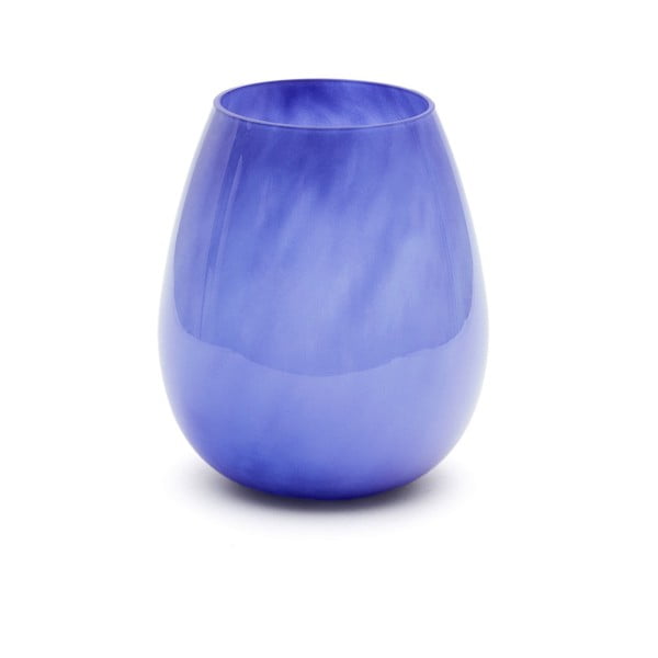 Modrá skleněná váza (výška 26 cm) Kelse – Kave Home