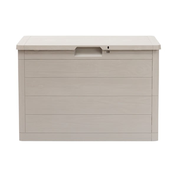 Světle šedý plastový zahradní úložný box Woodys – Toomax
