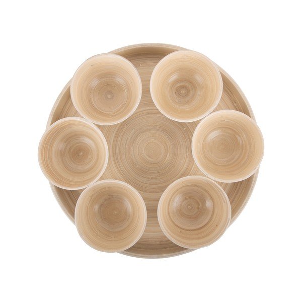 Bambusová servírovací sada v přírodní barvě ø 32 cm Puro – PT LIVING-image-2