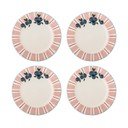 Růžové/krémové dezertní  talíře v sadě 4 ks z kameniny ø 20,5 cm Carry – Bloomingville