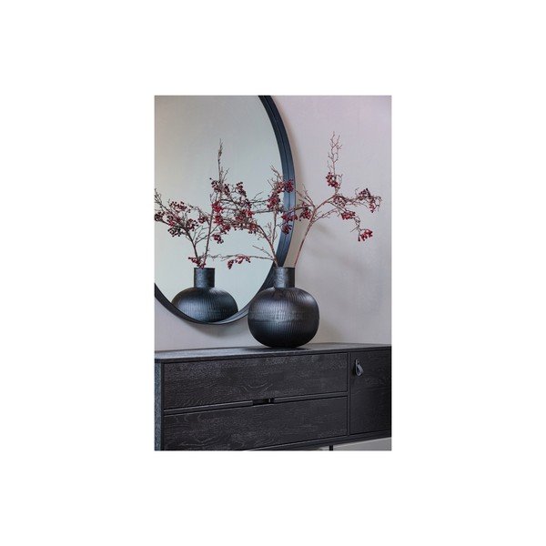 Kovová váza v černém dekoru WOOOD Pixie-image-2