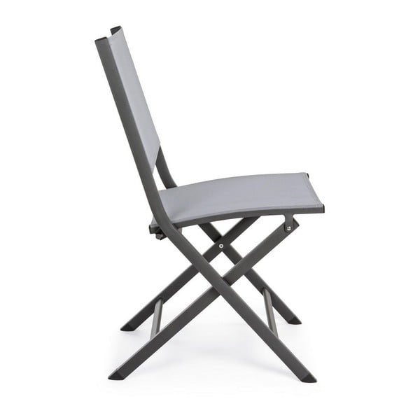 Šedá kovová zahradní židle Elin   – Bizzotto-image-3