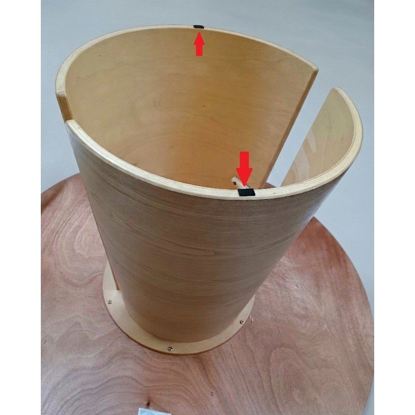 Kulatý jídelní stůl v dekoru dubu ø 137 cm Cep - II. jakost – Teulat-image-4