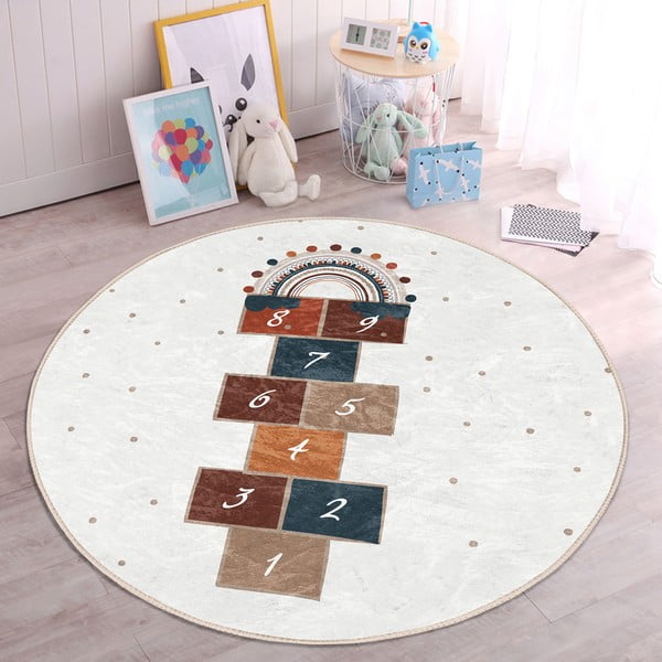 Krémový dětský koberec ø 100 cm Comfort – Mila Home-image-3