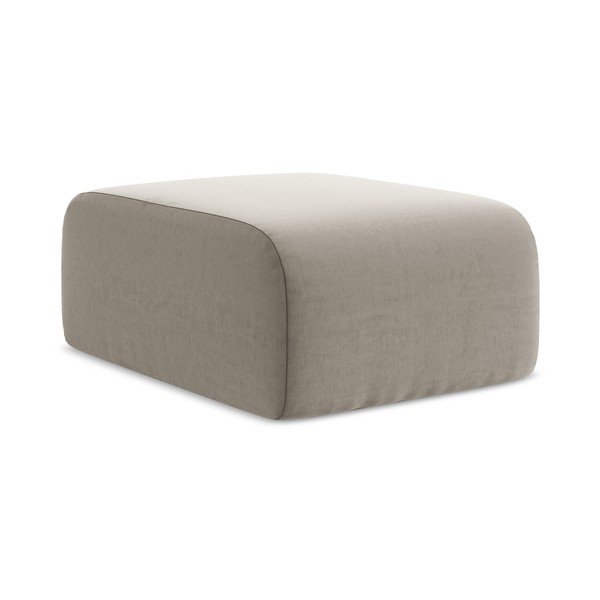 Světle hnědá sametová podnožka Lani – Makamii