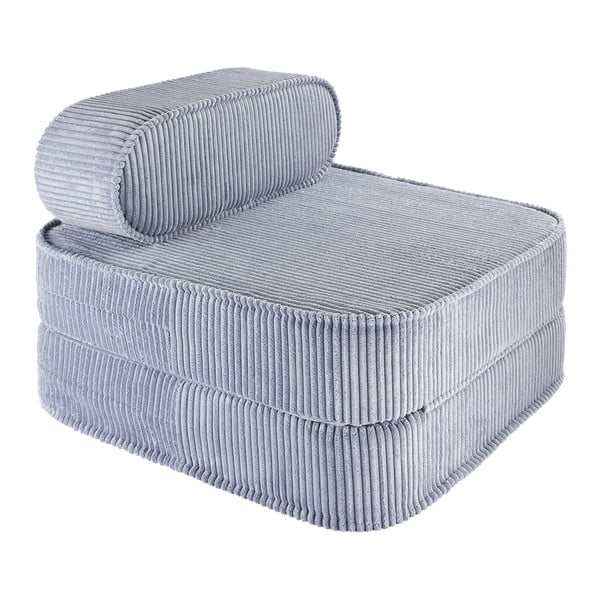 Modré manšestrové dětské křesílko Flip – Wigiwama