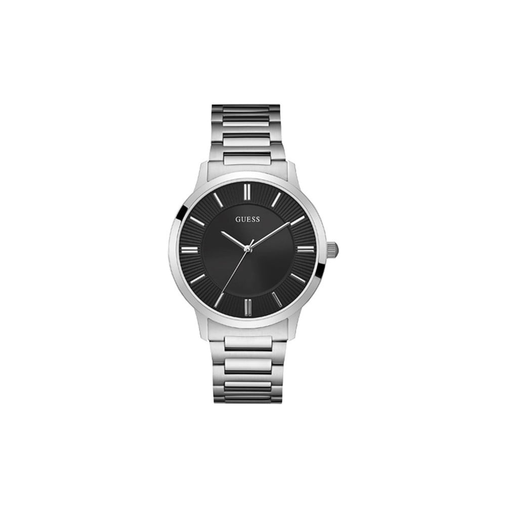 Pánské hodinky s páskem z nerezové oceli ve stříbrné barvě Guess W0990G1