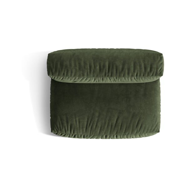 Zelený sametový modul pohovky (středový díl) Martina – Micadoni -image-3