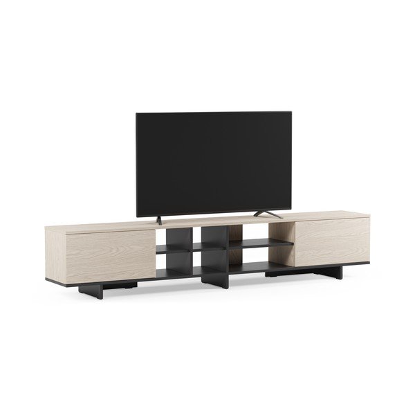 Černý TV stolek 230x44x36 cm Cequoia – Marckeric-image-2