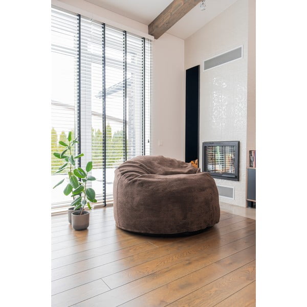 Manšestrový dětský sedací vak v cihlové barvě Om 85 – SLOWDOWN-image-1