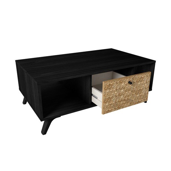 Černý konferenční stolek 60x100 cm Hanoi – Marckeric-image-4