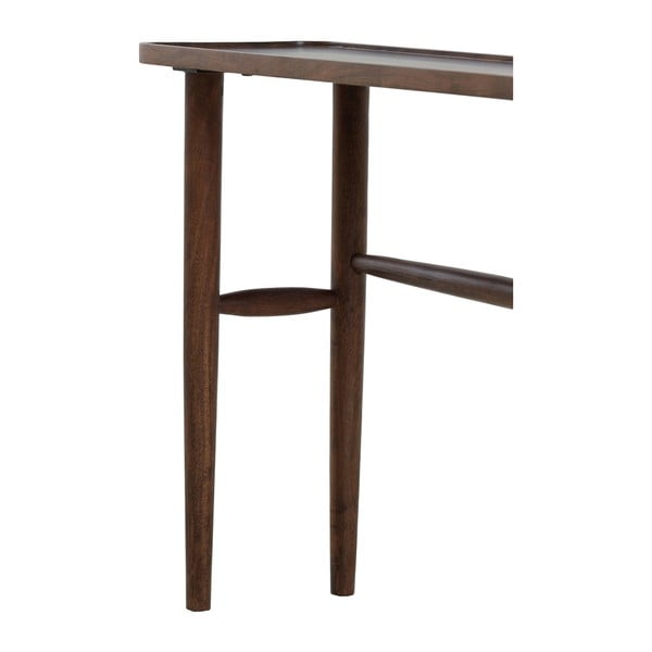 Hnědý konzolový stolek z masivu akácie 30x140 cm Qiano – Light & Living-image-4
