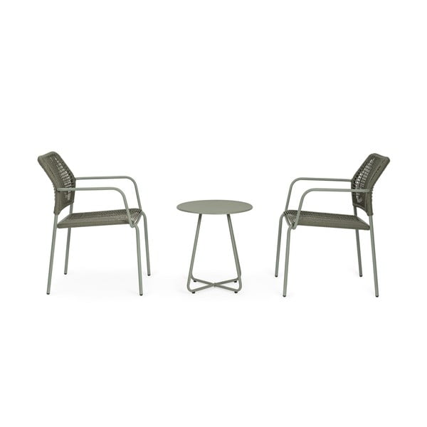 Ocelový kulatý zahradní stolek ø 45 cm Jable   – Bizzotto-image-1